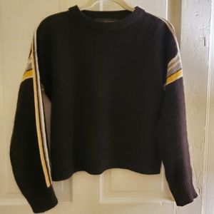 360cashmere black striped sweater